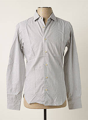 Chemise manches longues poignets boutonnés beige MELCHIOR homme