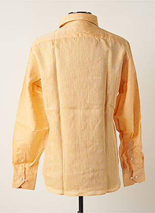 Chemise manches longues manches longues orange MELCHIOR homme