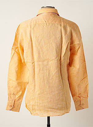 Chemise manches longues manches longues orange MELCHIOR homme
