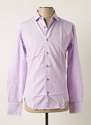 Chemise manches longues manches longues violet MELCHIOR homme