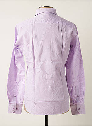 Chemise manches longues manches longues violet MELCHIOR homme