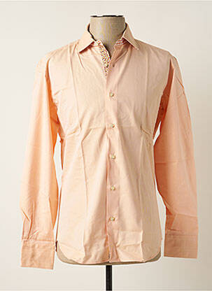 Chemise manches longues manches longues orange MELCHIOR homme