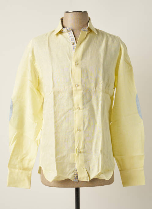 Chemise manches longues poignets boutonnés jaune MELCHIOR homme