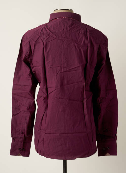 Chemise manches longues violet MELCHIOR pour homme