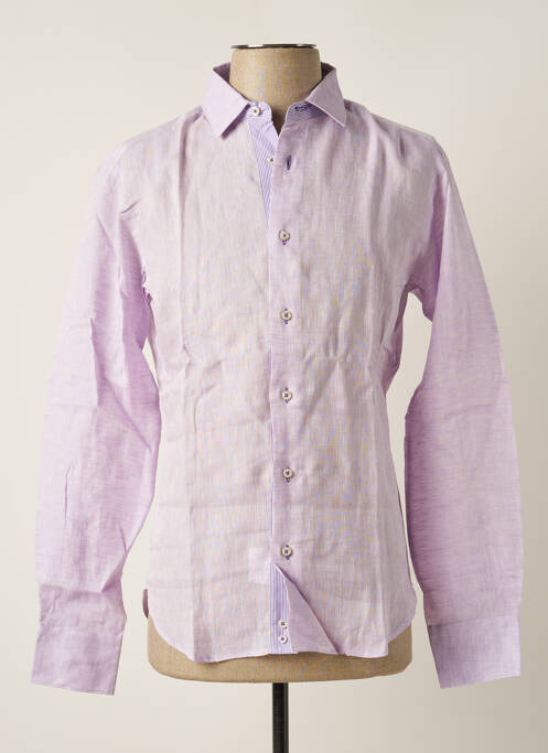 Chemise manches longues violet MELCHIOR pour homme