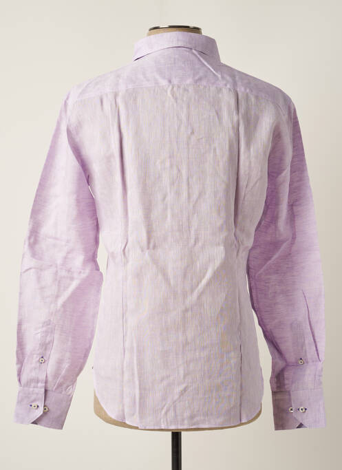 Chemise manches longues violet MELCHIOR homme