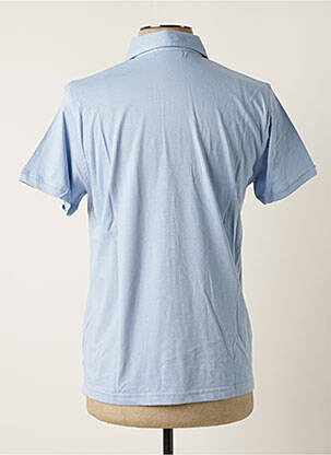 Polo tissage jersey manches courtes bleu CURLING homme