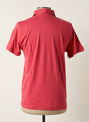 Polo tissage jersey manches courtes rouge CURLING homme
