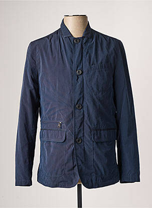 Veste casual coupe droite bleu PETER COFOX homme