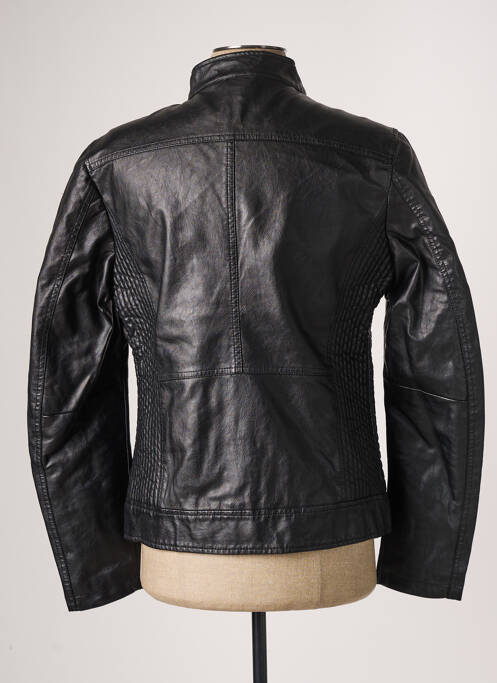 Veste simili cuir noir ALESSANDRO DELL'ACQUA pour homme