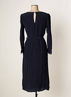 Robe mi-longue manches longues manches longues bleu LA PETITE ETOILE femme