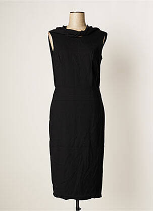 Robe mi-longue sans manche sans manche noir FACONNABLE femme