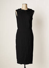 Robe mi-longue sans manche sans manche noir FACONNABLE femme