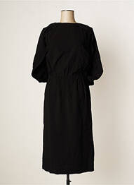 Robe mi-longue manches 3/4 manches 3/4 noir FACONNABLE femme