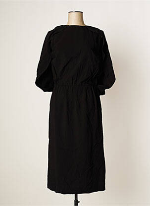 Robe mi-longue noir FACONNABLE pour femme