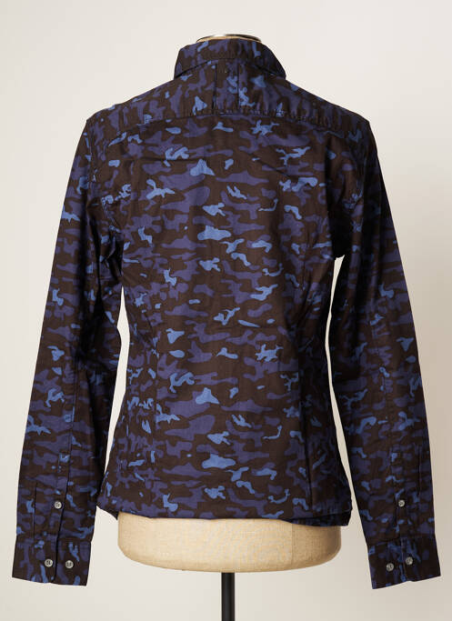 Chemise manches longues bleu CALVIN KLEIN pour homme