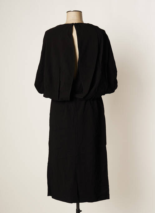 Robe mi-longue noir FACONNABLE pour femme
