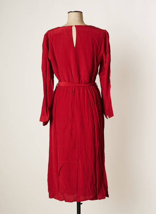 Robe mi-longue rouge LA PETITE ETOILE pour femme