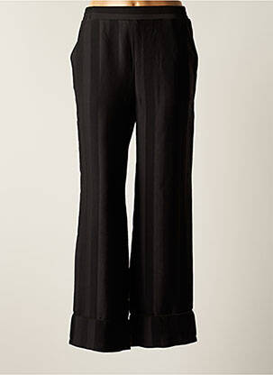 Pantalon large poches taille haute noir GRACE & MILA femme