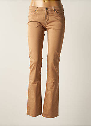 Pantalon droit stretch taille normale marron CERRUTI 1881 femme