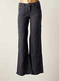 Pantalon droit tissage popeline taille normale bleu CERRUTI 1881 femme