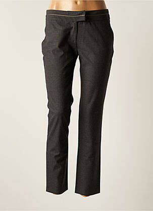 Pantalon slim stretch taille normale gris SWILDENS femme