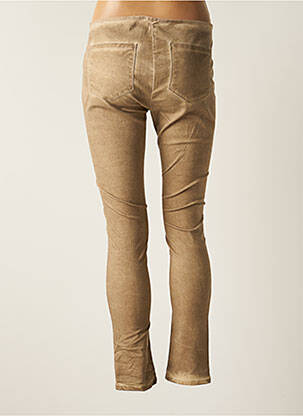 Pantalon slim taille basse taille basse beige SWILDENS femme