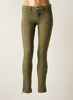 Pantalon slim skinny taille normale vert HERITAGE femme