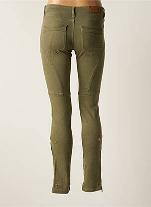 Pantalon slim stretch taille normale vert HERITAGE femme