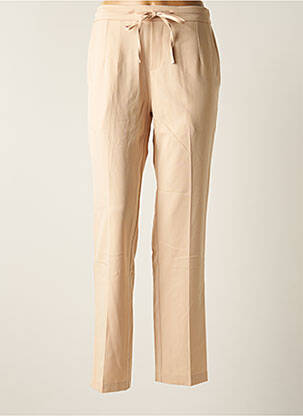 Pantalon droit beige GRACE & MILA pour femme