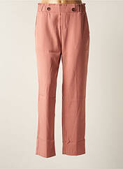 Pantalon droit rose GRACE & MILA pour femme seconde vue