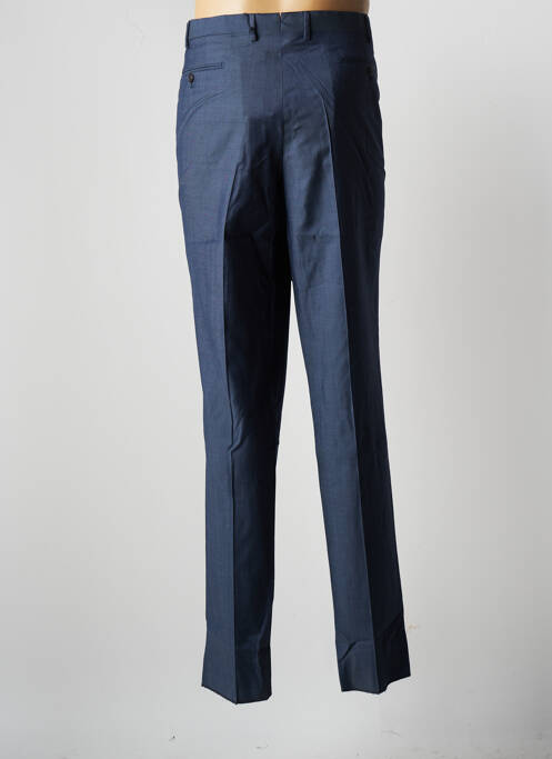 Pantalon droit tissage chiné taille normale bleu FACONNABLE homme