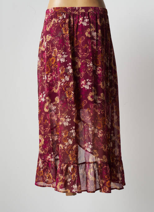 Jupe mi-longue violet GRACE & MILA pour femme