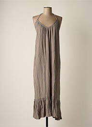 Robe longue sans manche sans manche gris BAKKER MADE WITH LOVE femme