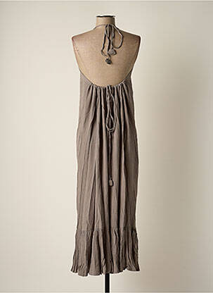 Robe longue sans manche sans manche gris BAKKER MADE WITH LOVE femme