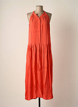 Robe longue sans manche sans manche orange BAKKER MADE WITH LOVE femme