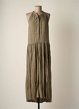 Robe longue sans manche sans manche vert BAKKER MADE WITH LOVE femme
