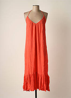 Robe longue sans manche sans manche orange BAKKER MADE WITH LOVE femme