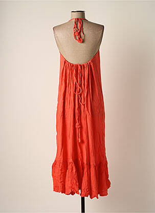 Robe longue sans manche sans manche orange BAKKER MADE WITH LOVE femme