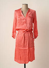 Robe mi-longue manches longues manches longues orange BAKKER MADE WITH LOVE femme