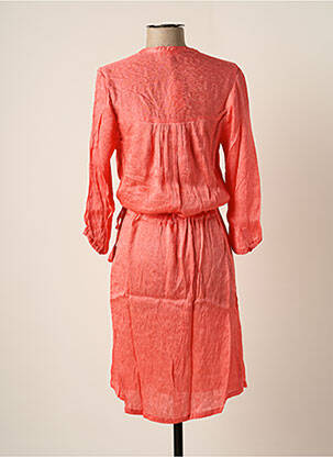 Robe mi-longue manches longues manches longues orange BAKKER MADE WITH LOVE femme