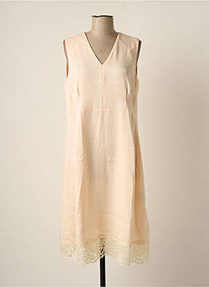 Robe mi-longue sans manche sans manche beige SET femme