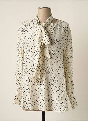 Blouse légère et transparente manches longues blanc SET femme