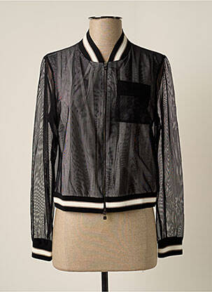 Veste casual coupe droite noir D.EXTERIOR femme