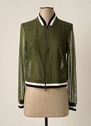 Veste casual coupe droite vert D.EXTERIOR femme