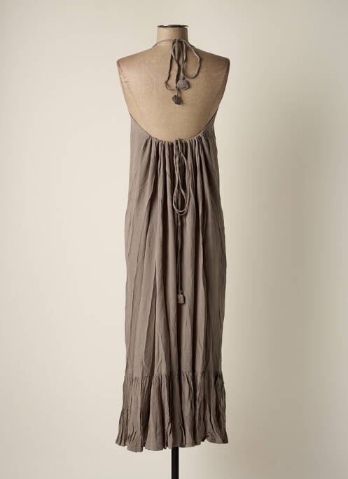 Robe longue gris BAKKER MADE WITH LOVE pour femme