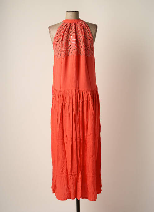 Robe longue orange BAKKER MADE WITH LOVE pour femme