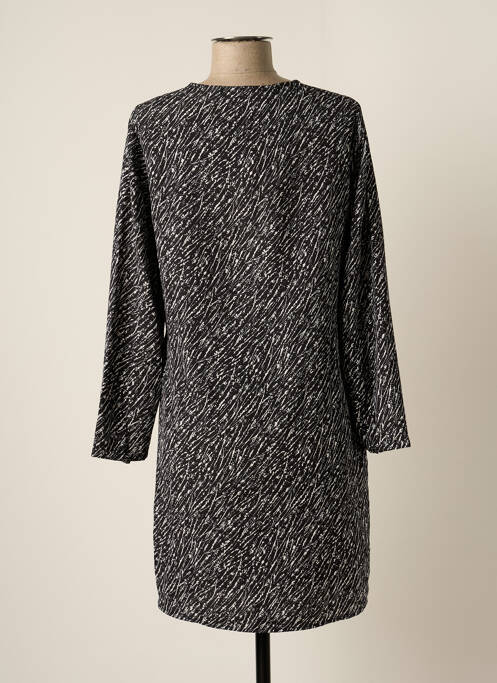 Robe mi-longue noir CHEMINS BLANCS pour femme