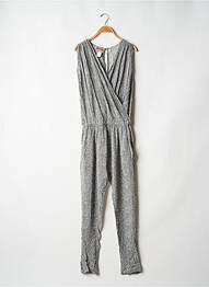 Combi-pantalon tissage crêpe sans manche gris BAKKER MADE WITH LOVE femme