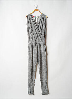 Combi-pantalon tissage crêpe sans manche gris BAKKER MADE WITH LOVE femme